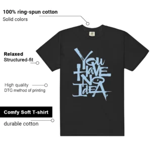 Foamposite Psychic Blue No Idea Shirt features