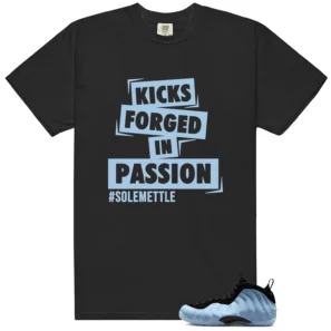 Foamposite Psychic Blue Passion Kicks Shirt
