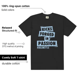 Foamposite Psychic Blue Passion Kicks Shirt features