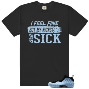 Foamposite Psychic Blue Sick Kicks Shirt