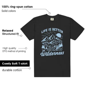Foamposite Psychic Blue Wilderness Shirt features