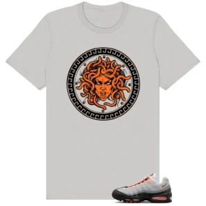 Medusa Tee Perfect for Air Max 95 OG Bright Mandarin | Mythological Streetwear