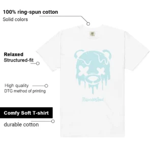 Nike Dunk Low Glacier Blue Matching Tee - Drippy Bear Graphic features