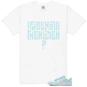 Nike Dunk Low Glacier Blue Style T-shirt Motivational Graphic