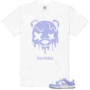 Nike Dunk Low Next Nature Lilac Matching Tee - Drippy Bear Graphic