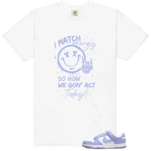 Nike Dunk Low Next Nature Lilac Matching Tee Shirt - Match Energy