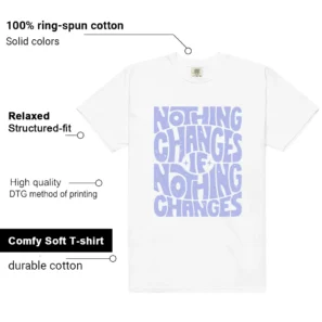 Nike Dunk Low Next Nature Lilac Style: Nothing Changes Tee features
