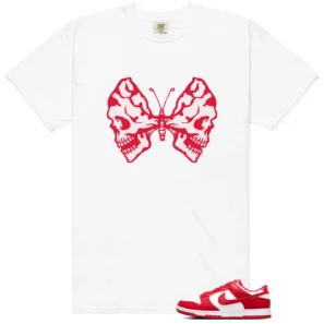 Nike Dunk Low SP St. John's Butterfly Skulls Tee | Gothic Streetwear Match