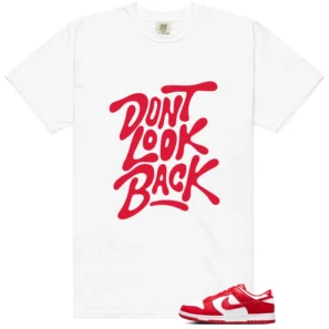 Nike Dunk Low SP St. John's Don't Look Back Tee | Motivational Match Shirt