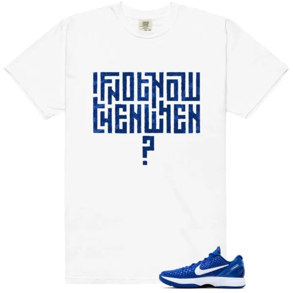 Nike Kobe 6 Protro Dodgers Style T-shirt Motivational Graphic