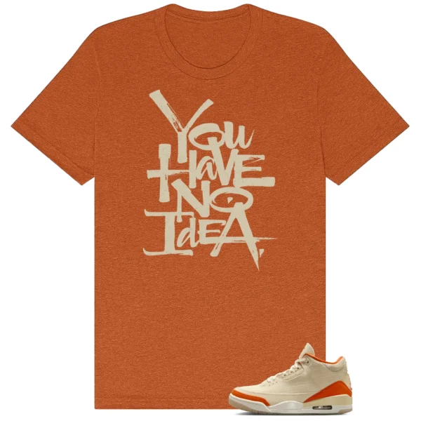 No Idea Shirt to match 3s Retro WMNS Starfish