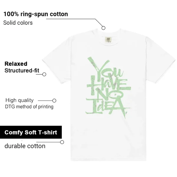 No Idea Shirt to match Essential Vapor Green features