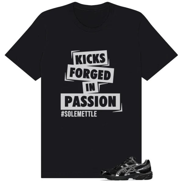Passion Kicks Tee - Perfect Match for ASICS Gel-1130 Black Pure Silver