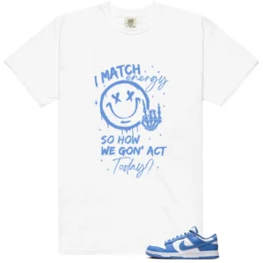 Polar Blue Dunk Matching Tee Shirt - Match Energy