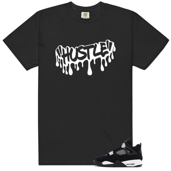 Retro 4 White Thunder Hustle Drip Shirt