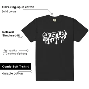 Retro 4 White Thunder Hustle Drip Shirt features