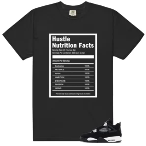 Retro 4 White Thunder Hustle Facts Shirt