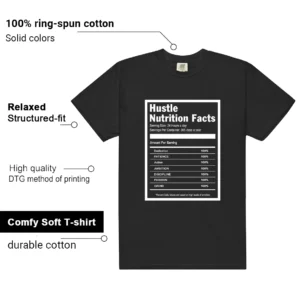 Retro 4 White Thunder Hustle Facts Shirt features