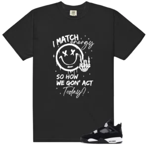 Retro 4 White Thunder Match Energy Shirt
