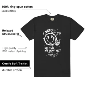 Retro 4 White Thunder Match Energy Shirt features