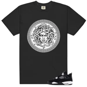 Retro 4 White Thunder Medusa Shirt