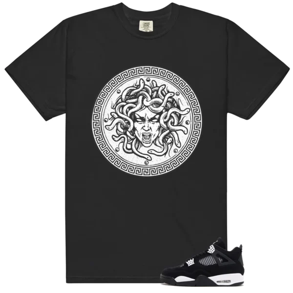 Retro 4 White Thunder Medusa Shirt