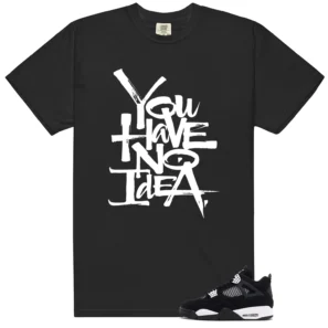 Retro 4 White Thunder No Idea Shirt