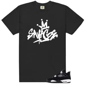 Retro 4 White Thunder Savage Shirt