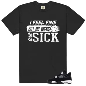 Retro 4 White Thunder Sick Kicks Shirt