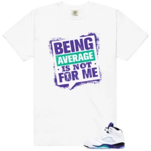 Retro 5 Grape Average Not Me Shirt