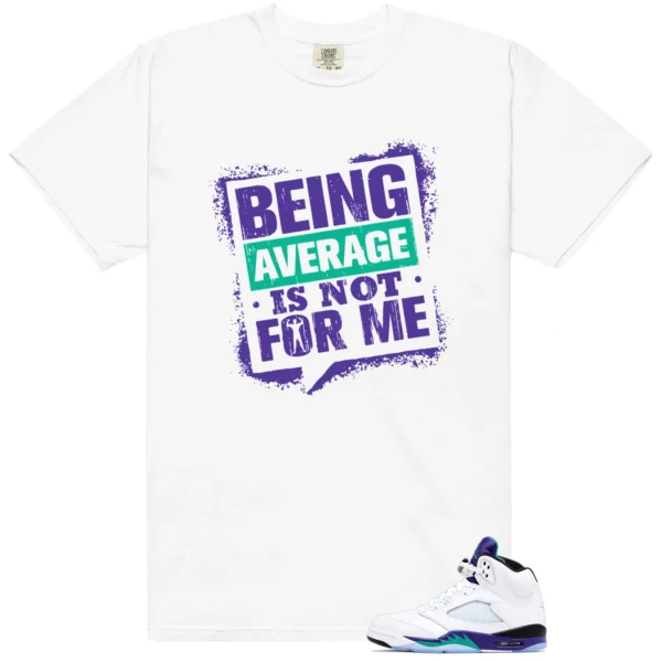 Retro 5 Grape Average Not Me Shirt