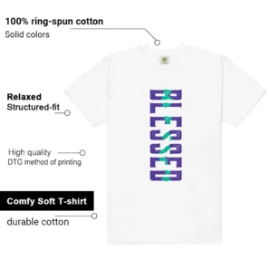 Retro 5 Grape Blessed Shirt features