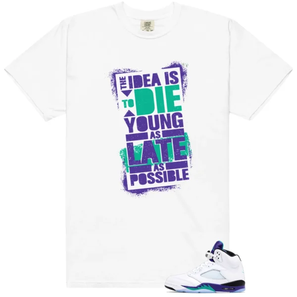 Retro 5 Grape Die Young Shirt