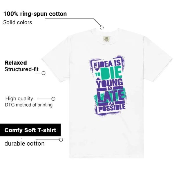 Retro 5 Grape Die Young Shirt features