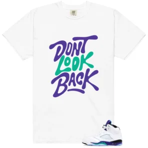 Retro 5 Grape Dont Look Back Shirt
