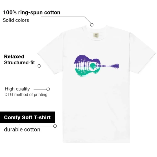 Retro 5 Grape Guitar Shirt features