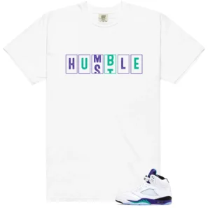 Retro 5 Grape Hustle Humble Shirt