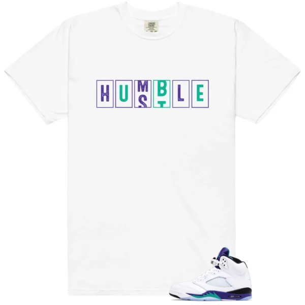 Retro 5 Grape Hustle Humble Shirt