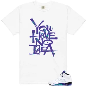 Retro 5 Grape No Idea Shirt