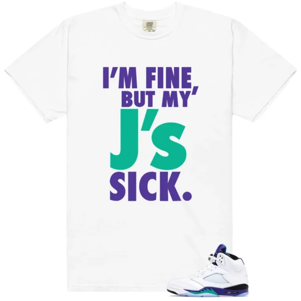 Retro 5 Grape Sick J's Shirt