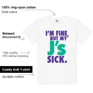 Retro 5 Grape Sick J's Shirt features
