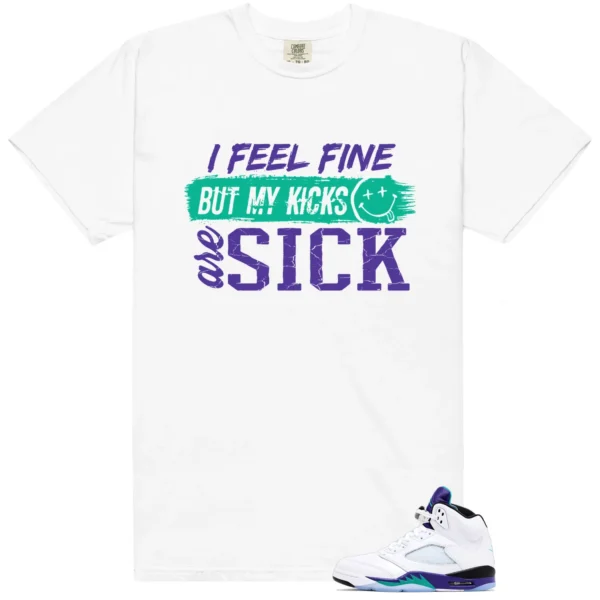 Retro 5 Grape Sick Kicks Shirt