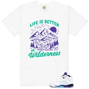 Retro 5 Grape Wilderness Shirt