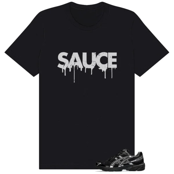 Sauce Tee to Match Your ASICS Gel-1130 Black Pure Silver