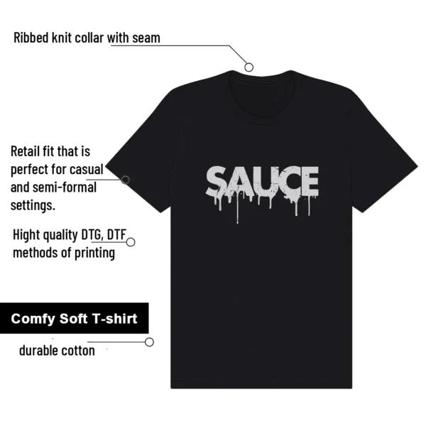 Sauce Tee to Match Your ASICS Gel-1130 Black Pure Silver features