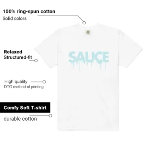 Sauce Tee to Match Your Nike Dunk Low Glacier Blue features