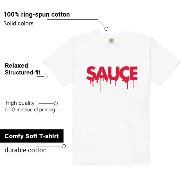 Sauce Tee to Match Your Nike Dunk Low SP St. John's features