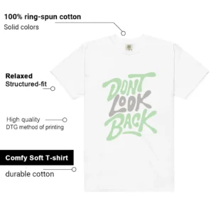Shirt To Match Essential Vapor Green Dont Look Back Graphic features