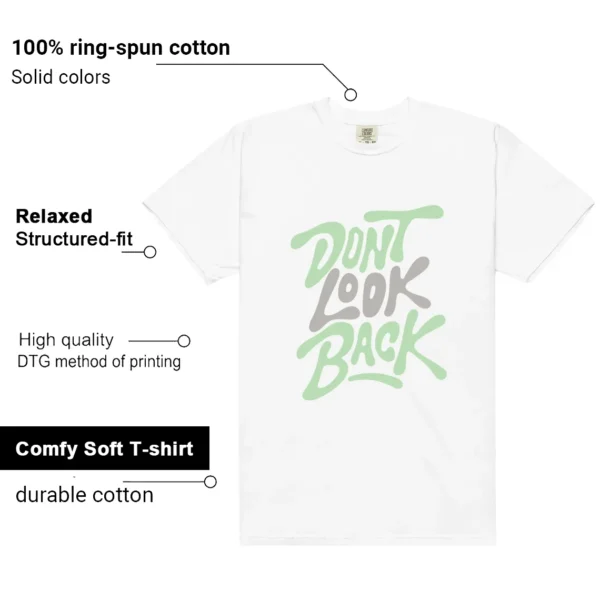 Shirt To Match Essential Vapor Green Dont Look Back Graphic features