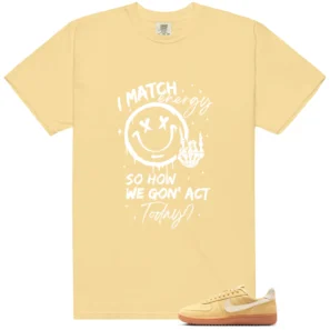 Shirt To Match Field General Butter Soft Yellow Match Energy Graphic